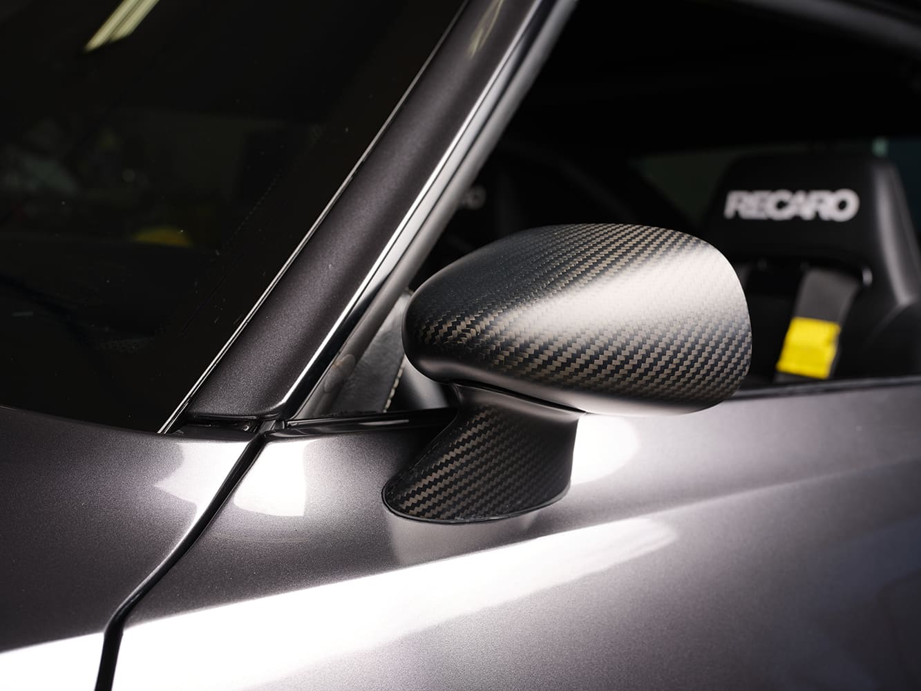 1969 Chevrolet Camaro custom carbon fiber side mirror exterior detail pro touring body modification