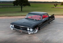 61 coupe deville black custom high angle front