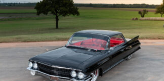 61 coupe deville black custom high angle front