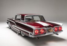 60 ford thunderbird taillight close up custom paint show quality