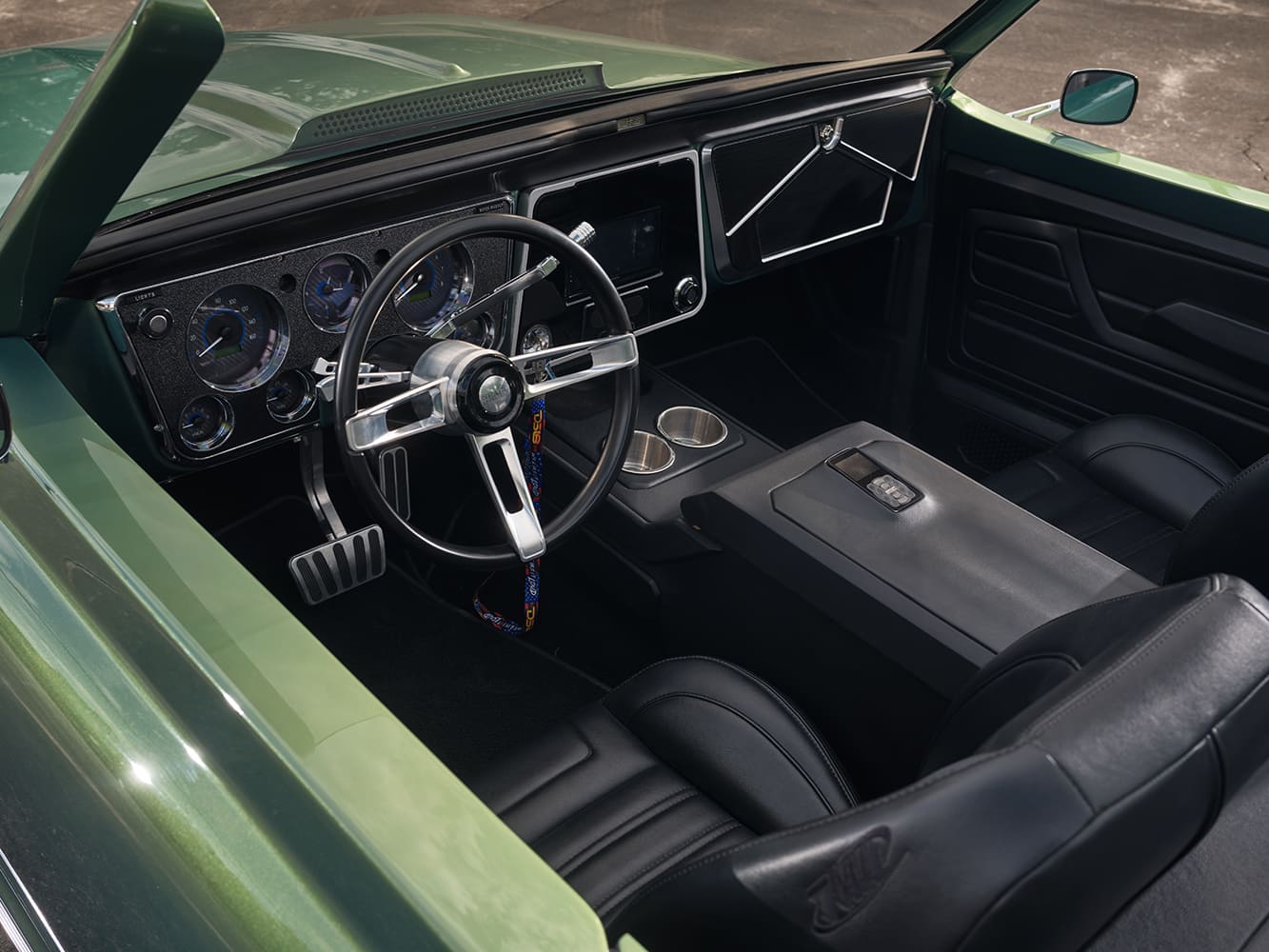 k5 blazer convertible dash speaker grille black leather buckets