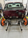 1995 OBS custom chassis front suspension rack and pinion install mockup