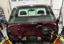 1995 OBS custom chassis front suspension rack and pinion install mockup