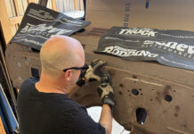 C10 Firewall Smoothing 101 … Part 1 c10 firewall repair sanding rust removal bodywork process garage restoration