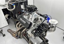 big block chevy engine on dyno stand