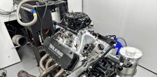 big block chevy engine on dyno stand