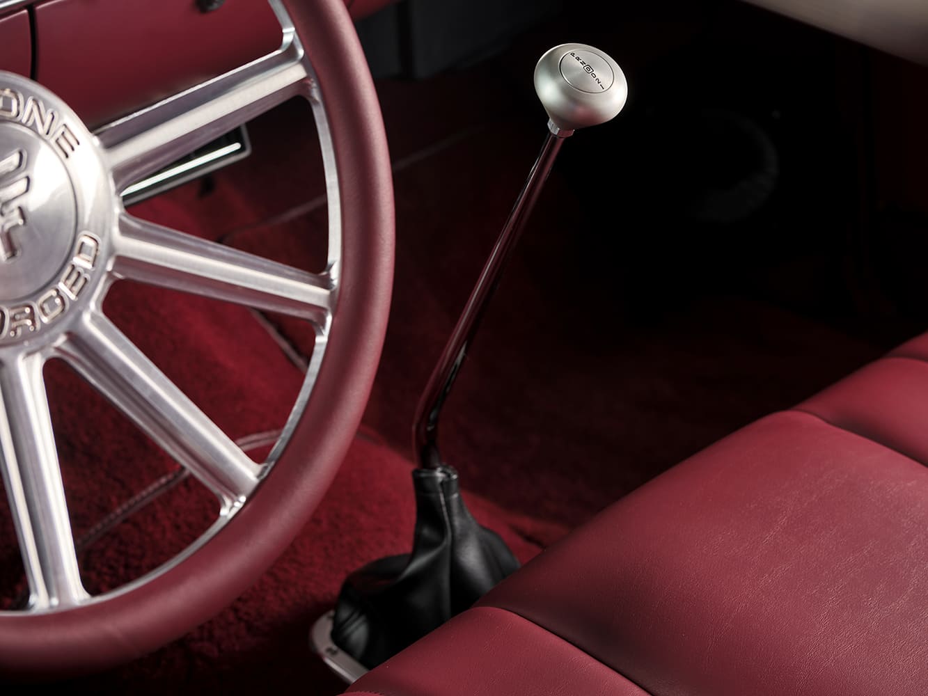 55 chevy restomod shifter