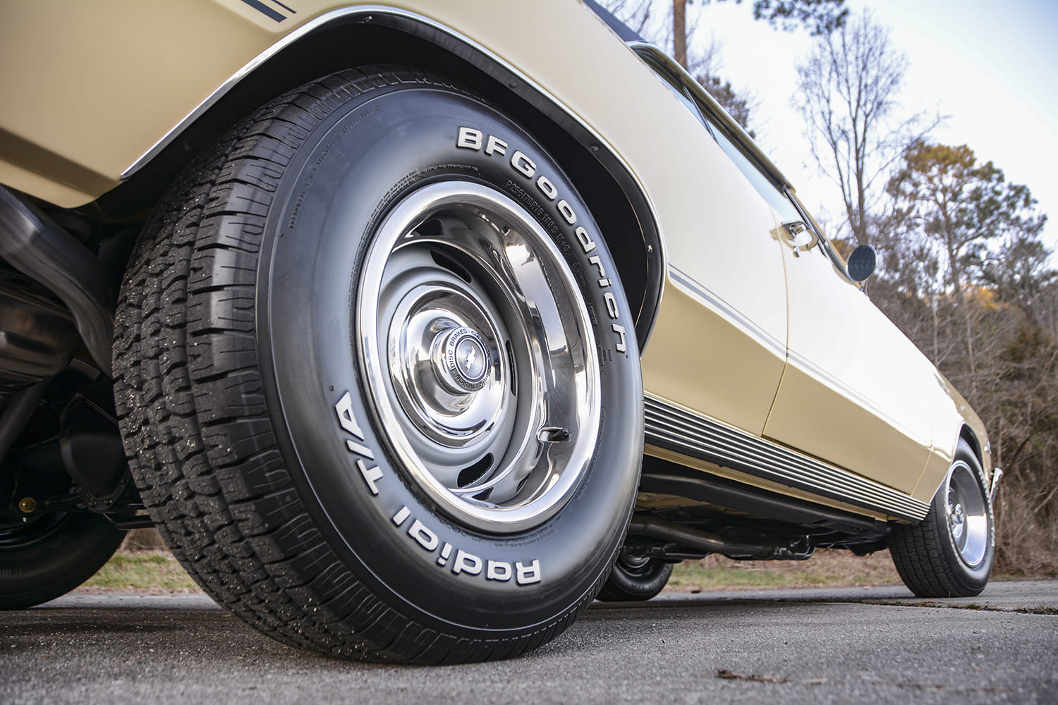 1967 chevrolet chevelle ss 396 rally wheel bfgoodrich radial ta tire factory ride height