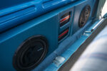 1978 chevrolet c10 dually rear cab subwoofer audio system custom install detail