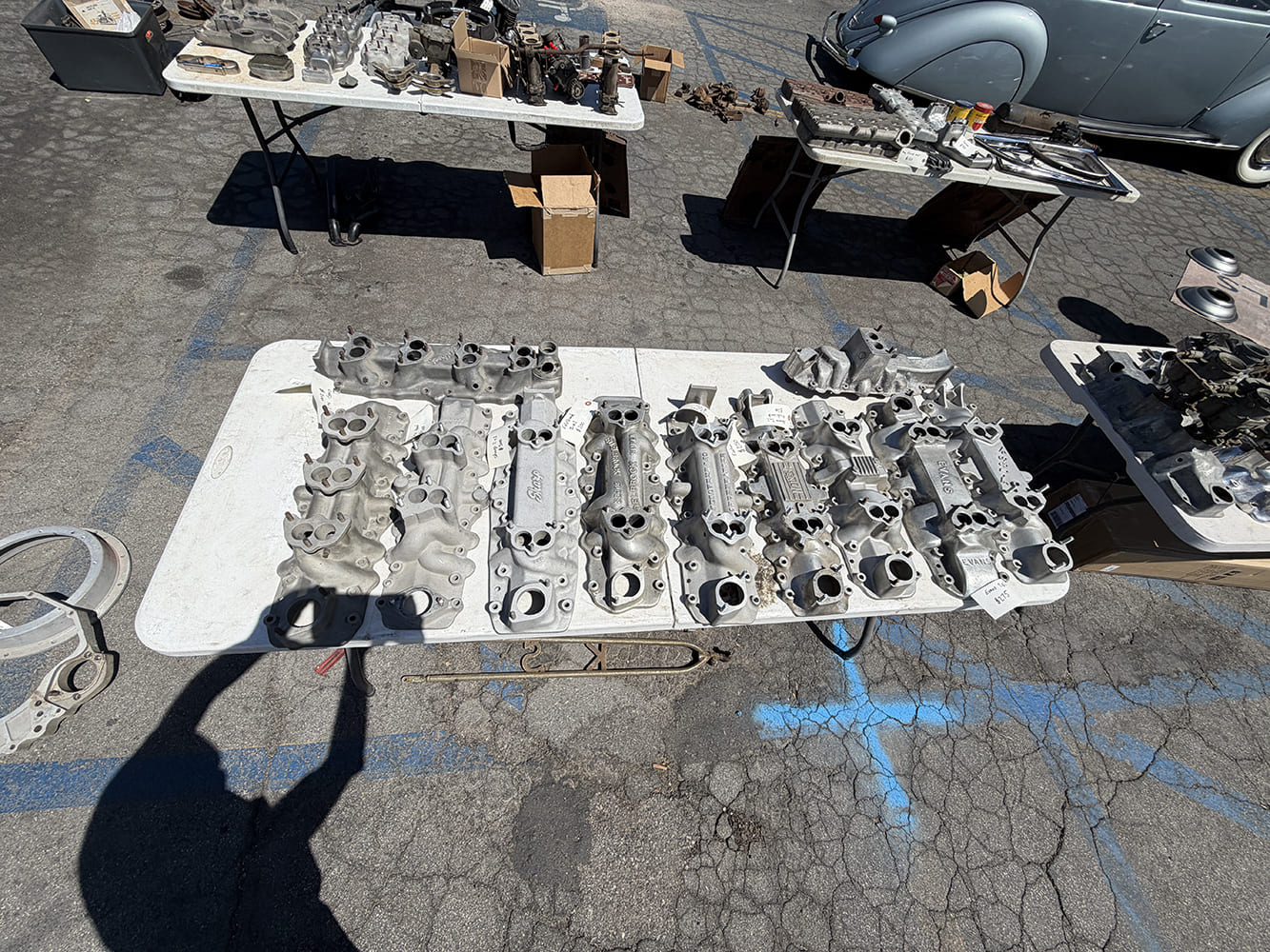 vintage flathead intake manifolds la roadster show swap meet