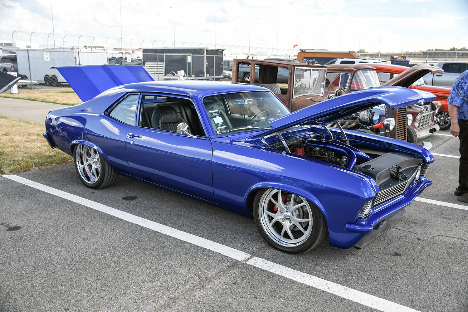 Metallic Blue 1970 Chevrolet Nova Restomod