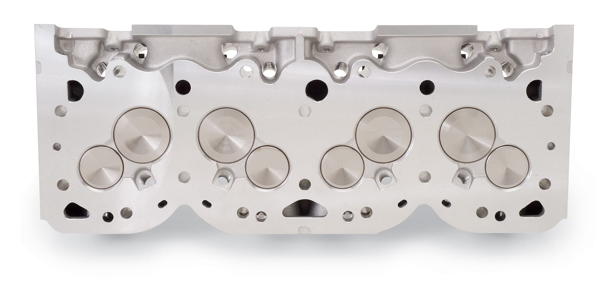 "W" aluminum cylinder head tiny combustion chambers with valves performance upgrade