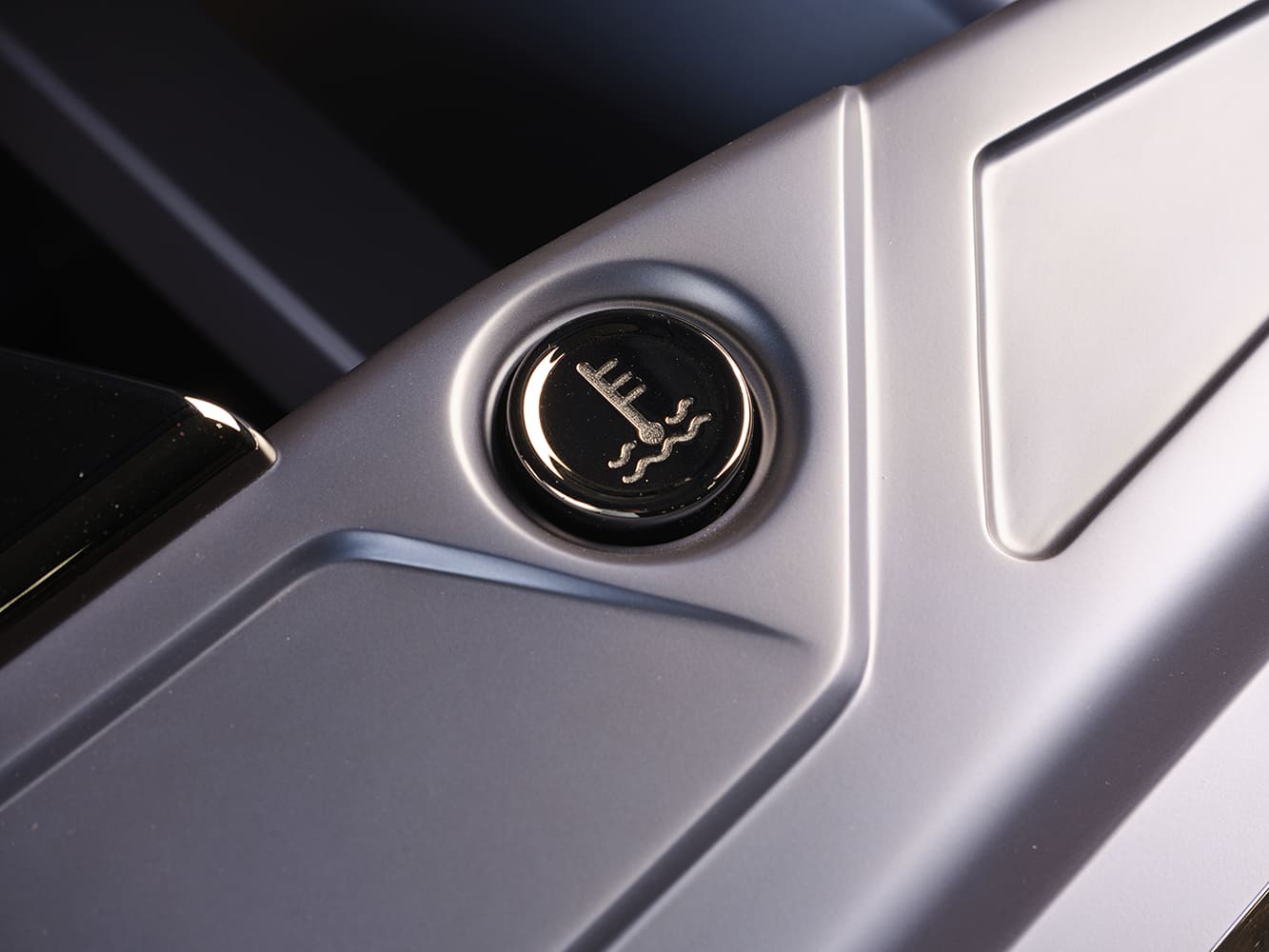 1959 Chevrolet Impala hood latch emblem close up custom painted panel classic detail shot