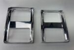 Chrome plated headlight bezels for 1985-1987 square body C10 pickup trucks