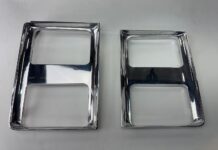 Chrome plated headlight bezels for 1985-1987 square body C10 pickup trucks